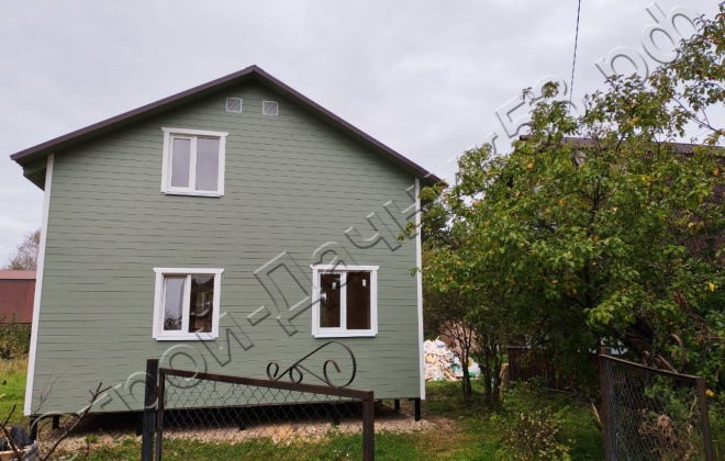 3 Каркасно-щитовой дом  Д-110, 7х6м, 84 М², Тверская область, Конаковский район, СНТ Ремонтник (2)